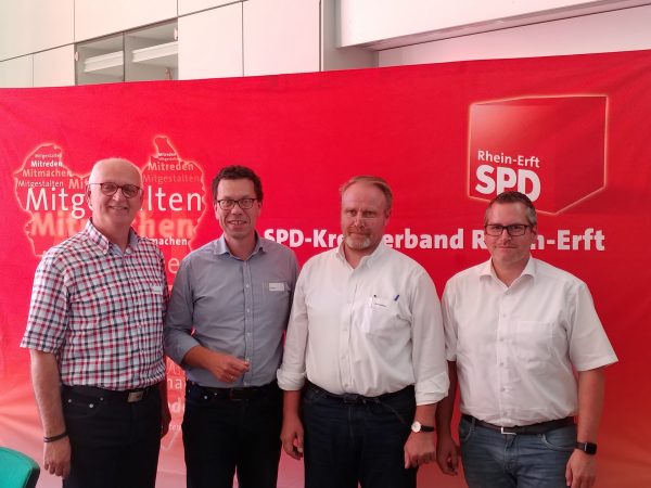 Carsten Löcker MdL, Dierk Timm, Joachim Schwister, Sascha Solbach
